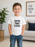 Two Cool Kids T-shirt - Fun Sunglasses Graphic Tee for Toddlers, Birthday Outfit, cute & Stylish everyday Wear