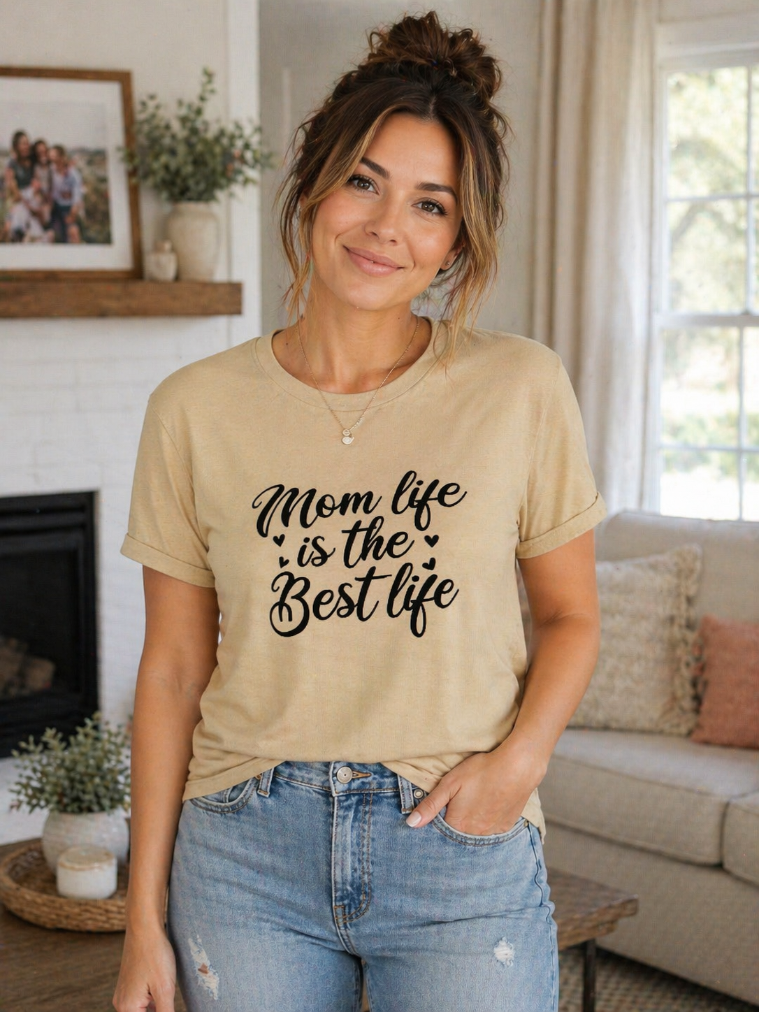 Mom Life is the Best Life T-Shirt - Cute Inspirational Mom Graphic Tee