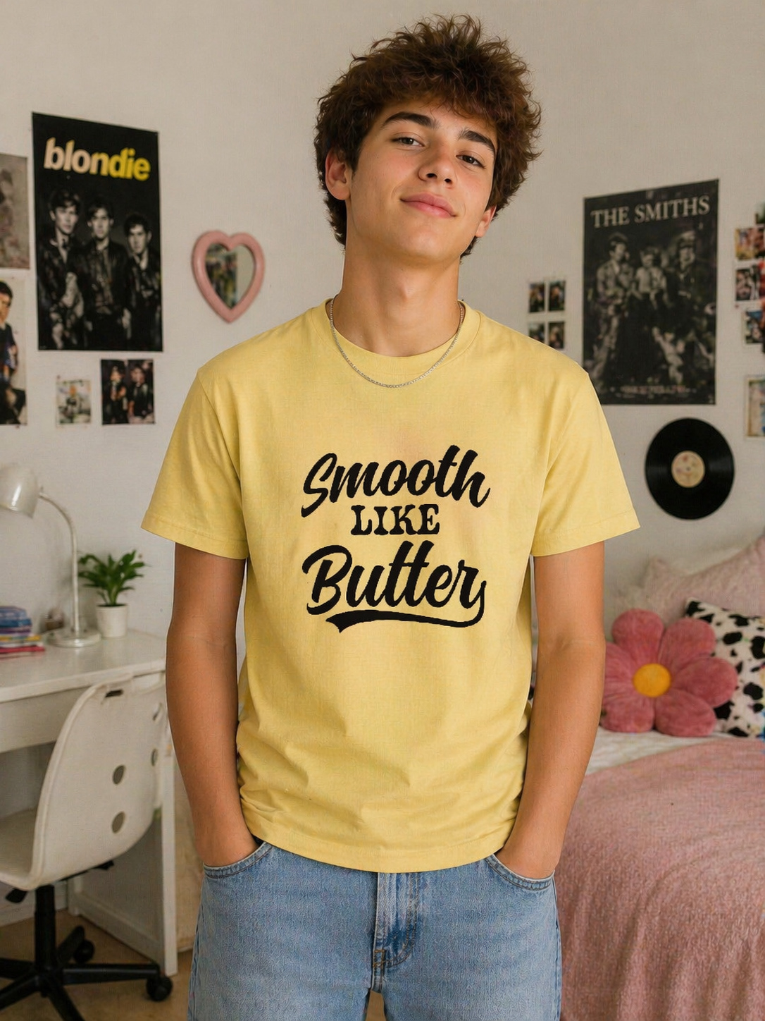 Smooth Like Butter Graphic T Shirt - Trendy Unisex Casual Tee