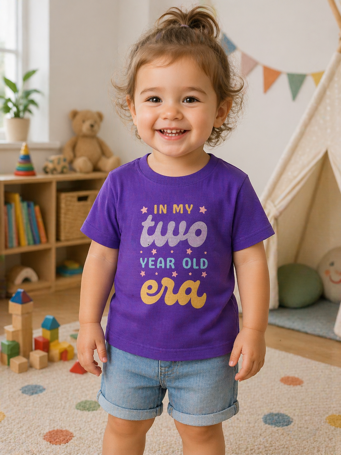 In My Two Year Old Era Toddler T-Shirt - Cute 2nd Birthday Graphic Tee