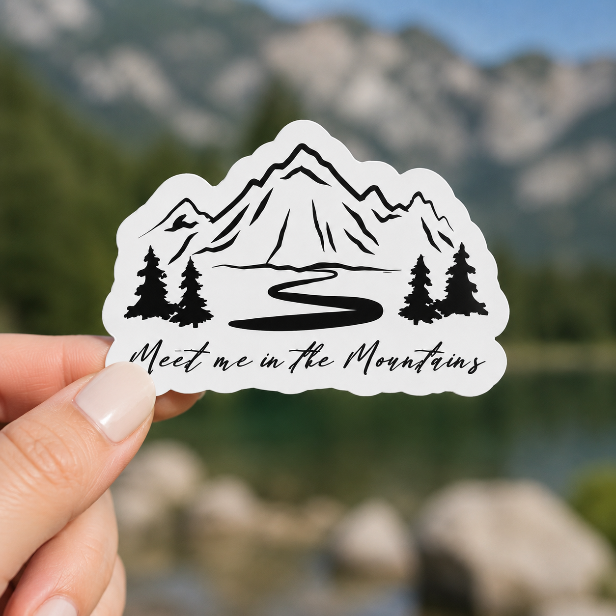 Meet Me in the Mountains Sticker